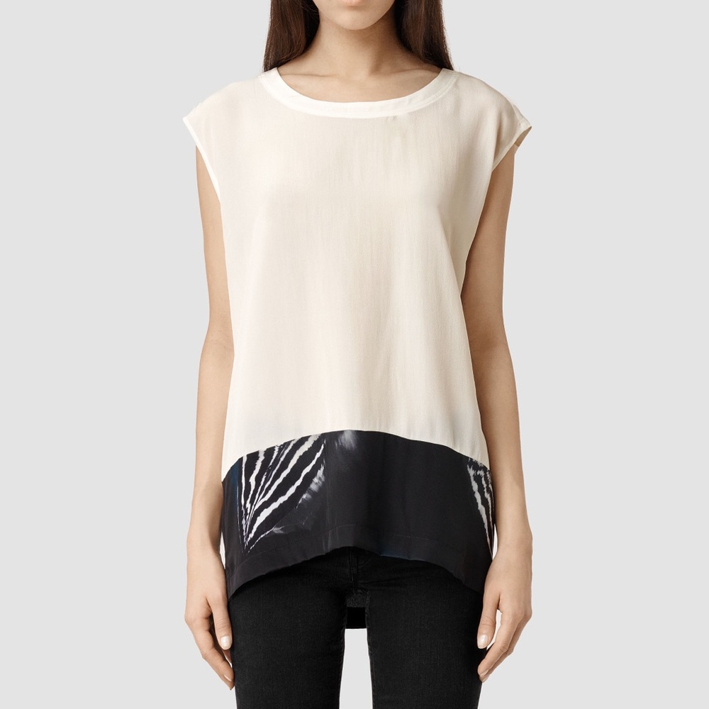 All saints silk top